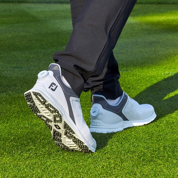 Men's FJ Ultra Fit Boa Golf Shoes - White with Grey