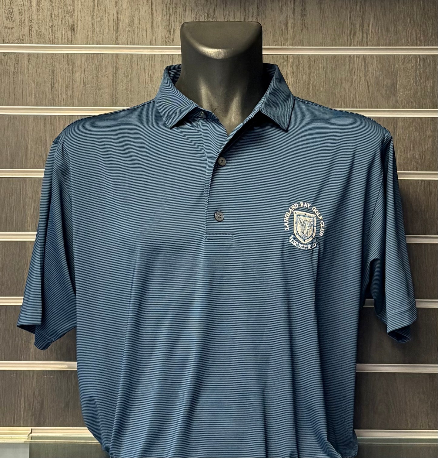 FJ Crested Micro feeder Stripe Polo - Navy Tonal