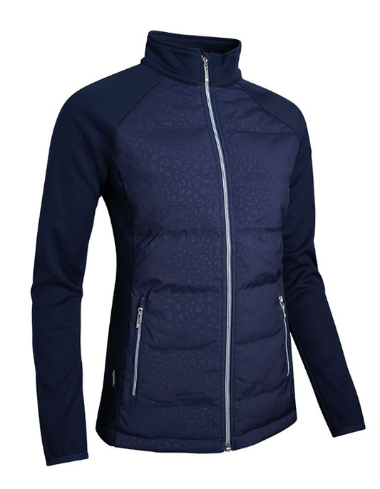 Ladies Glenmuir Samara Navy Animal Print Jacket - Club Crested