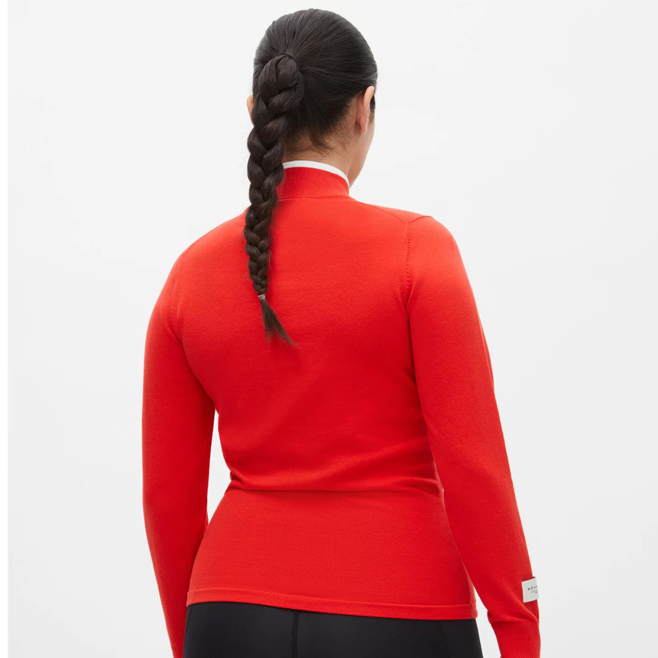 Rohnisch Knitted Half Zip, Flame Scarlett