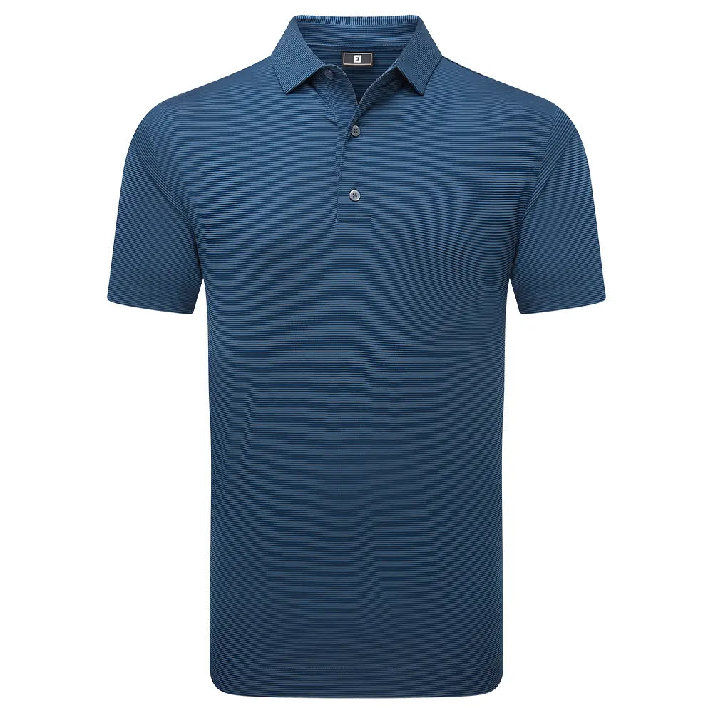 FJ Crested Micro feeder Stripe Polo - Navy Tonal
