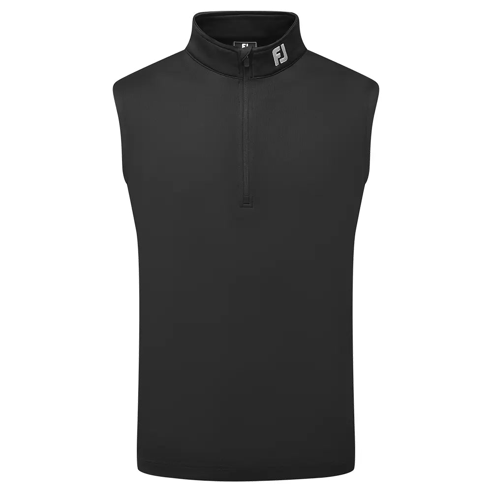 FootJoy Crested Half-Zip Vest - Black